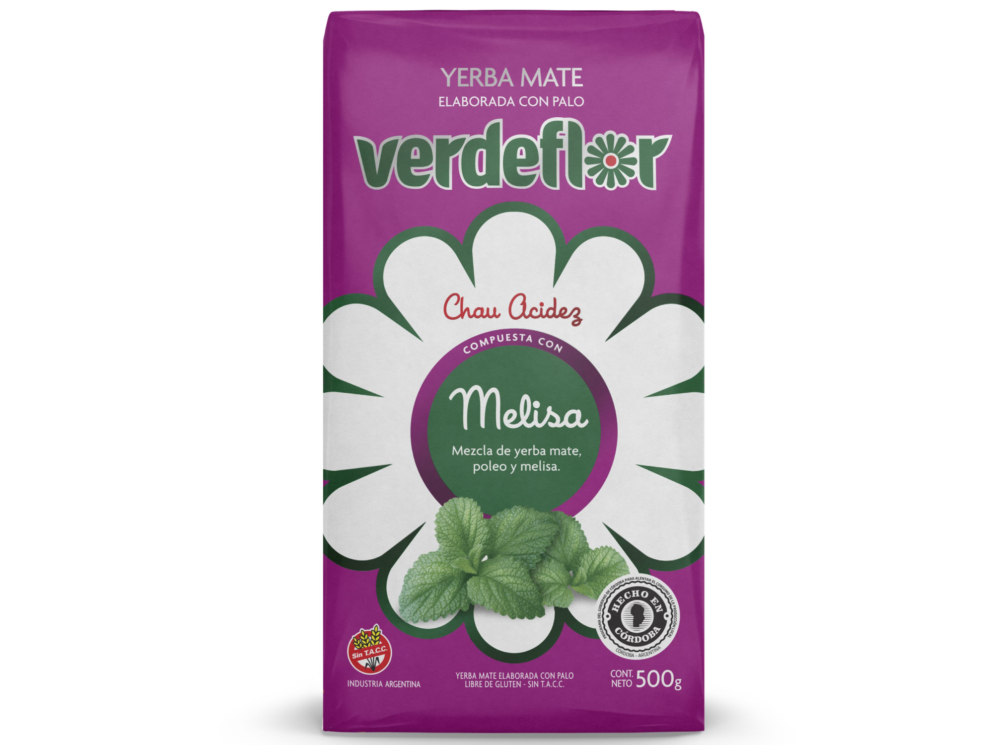 Yerba Mate VERDEFLOR Melisa 500gr