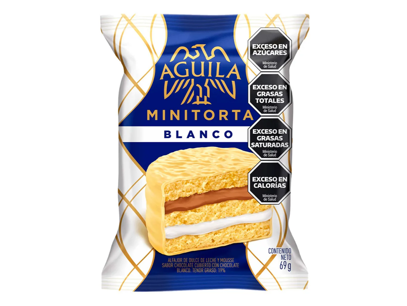 ALFAJOR MINITORTA AGUILA BLANCO 69G