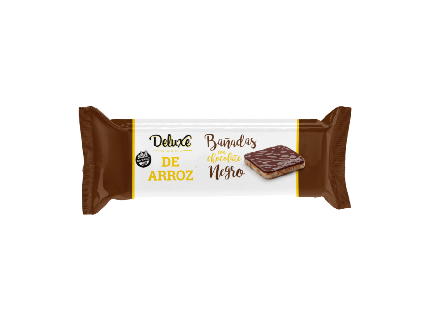 Galletas de Arroz DELUXE 115gr Chocolate Negro Sin Gluten