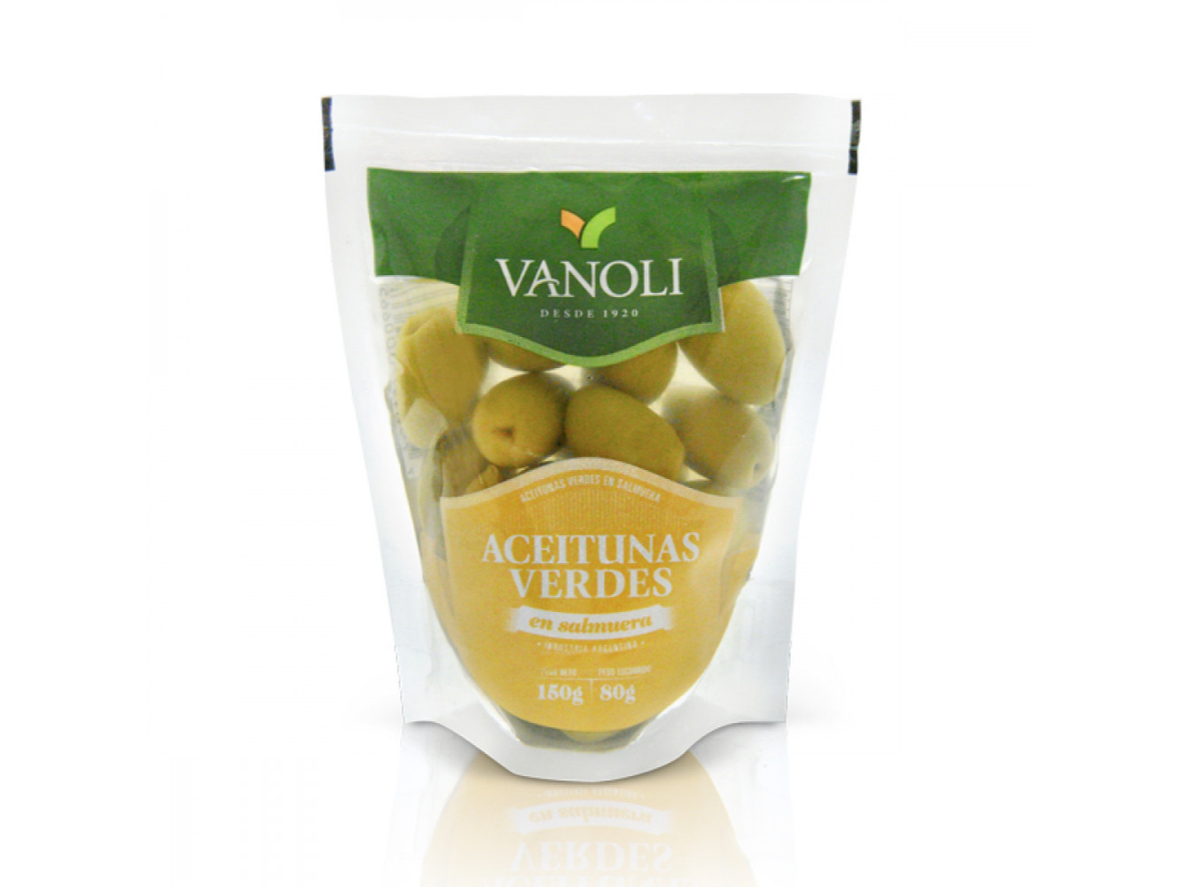 ACEITUNAS VERDES 150GR DP VANOLI