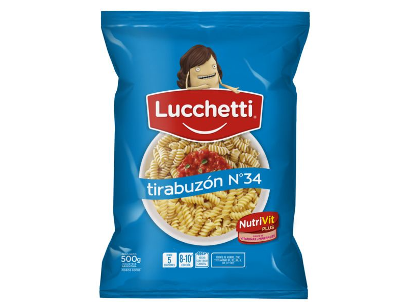 Fideo Lucchetti Tirabuzon 500gr
