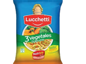 Fideo Lucchetti Tirabuzon 3 Vegetales 500gr