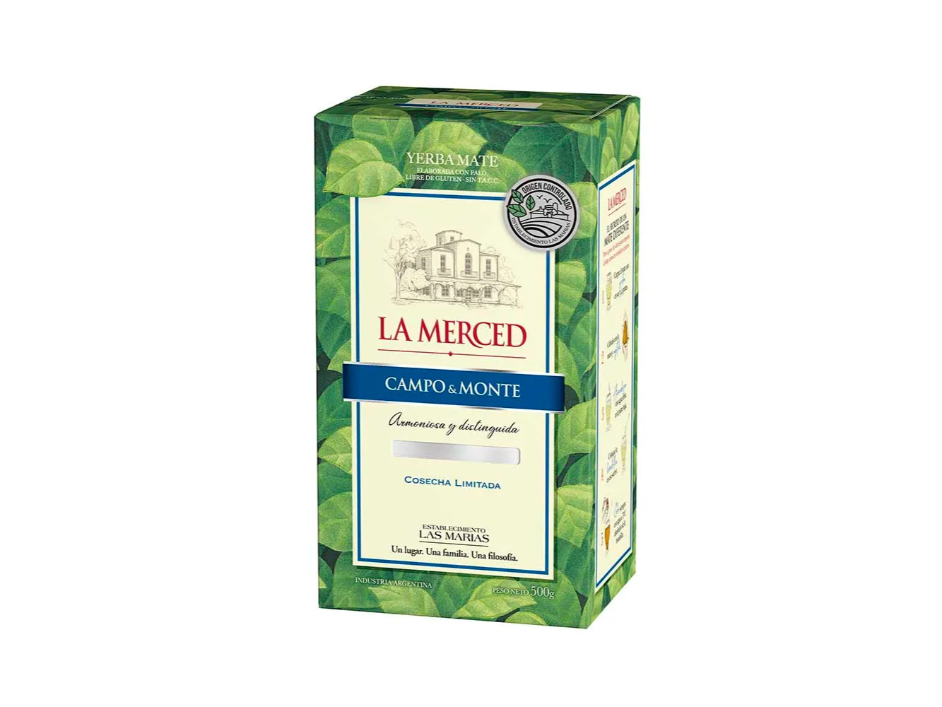 YERBA MATE LA MERCED CAMPO Y MONTE 500GR