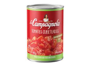 TOMATES CUBETEADOS 400GR LA CAMPAGNOLA