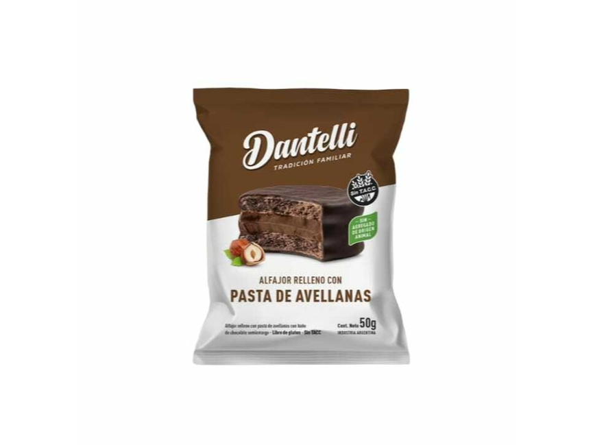 Alfajor DANTELLI Avellanas 50gr