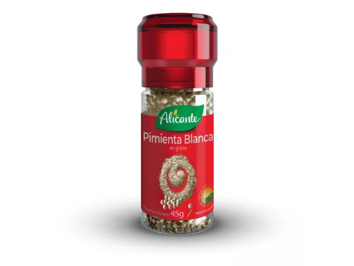 Molinillo pimienta blanca en grano ALICANTE 45gr