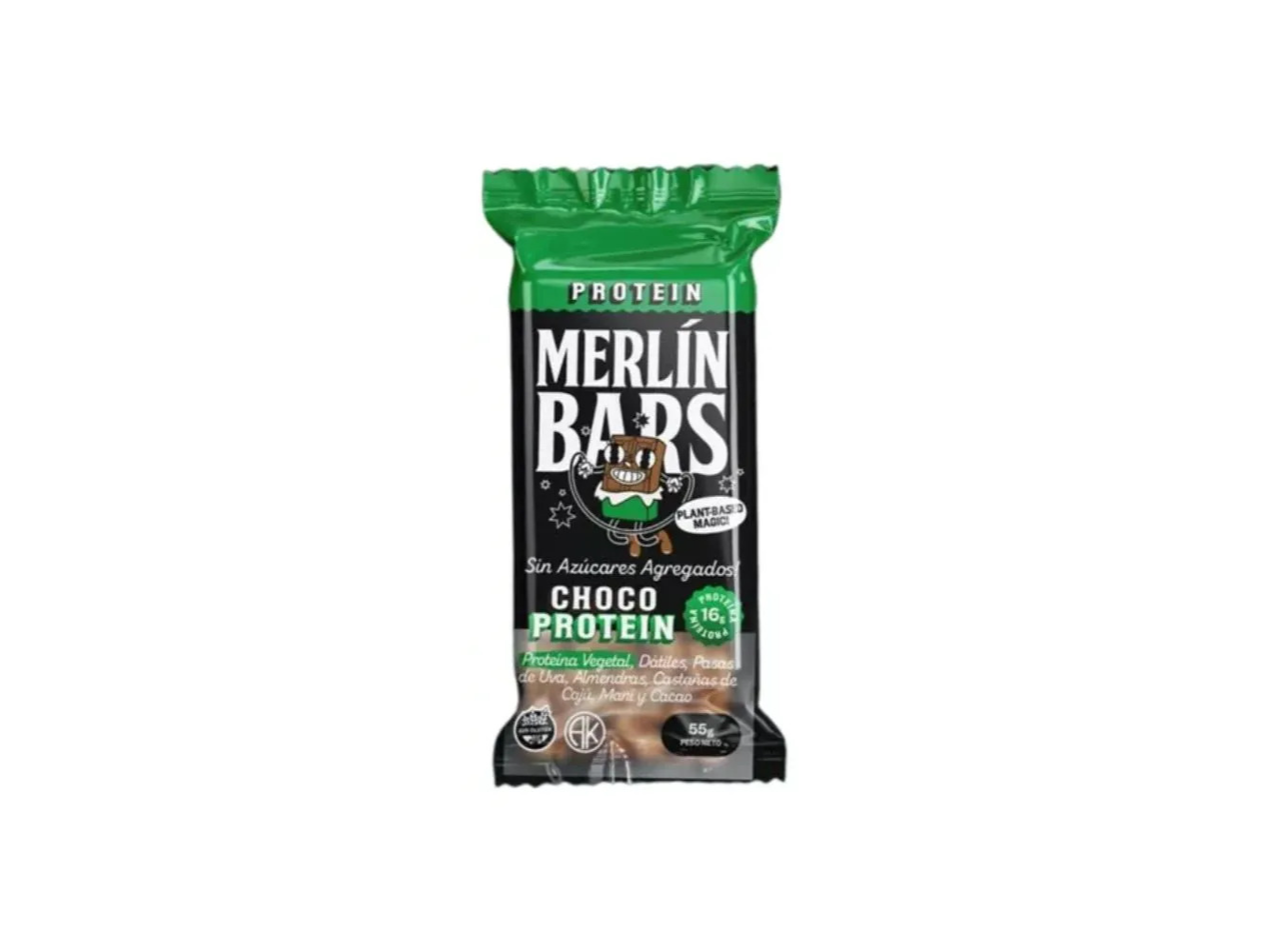 Barritas Merlín Bars 55gr Chocolate 16gr de proteina