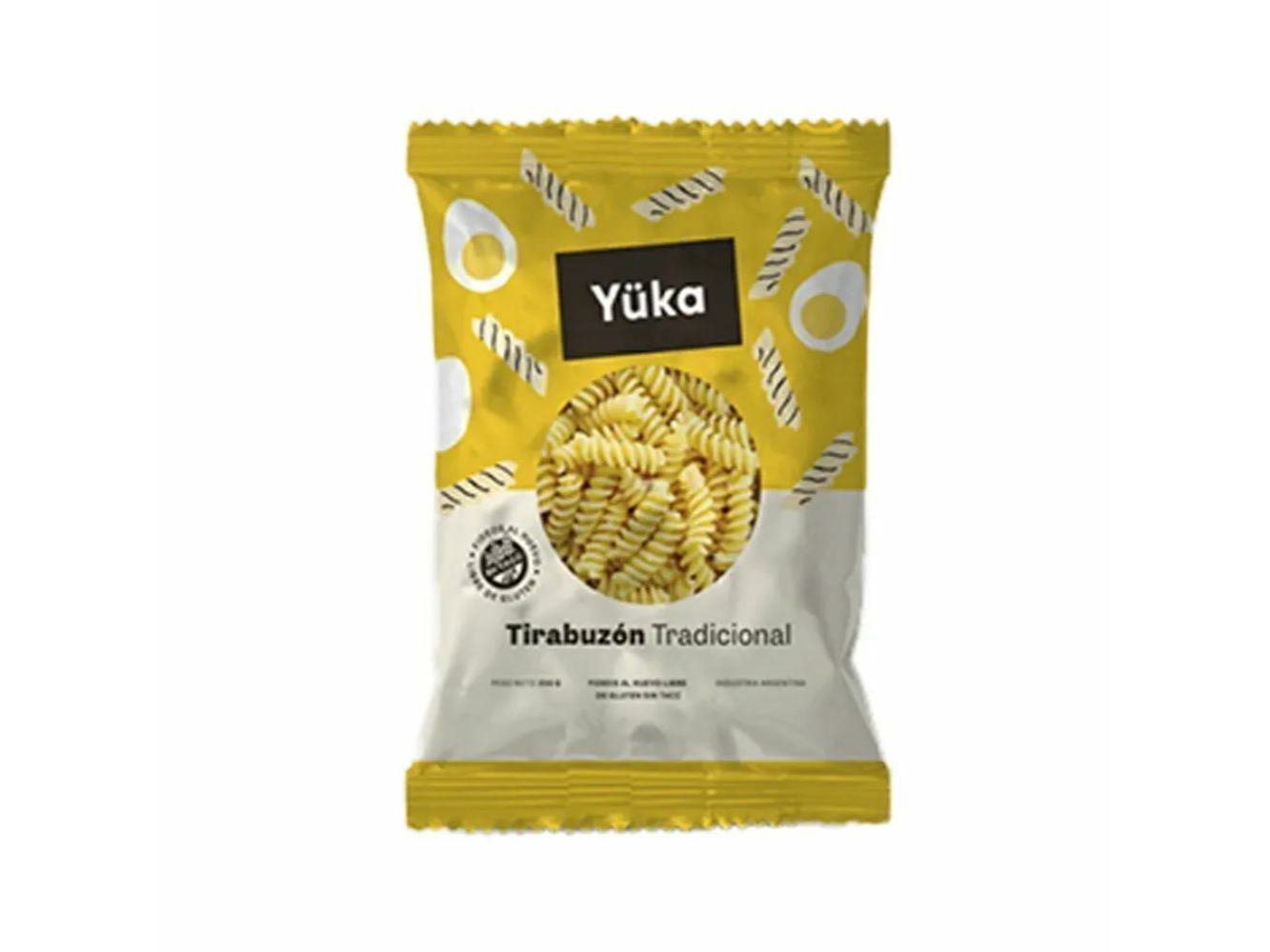 Fideo YUKA Tirabuzon AL HUEVO 250gr Sin Gluten