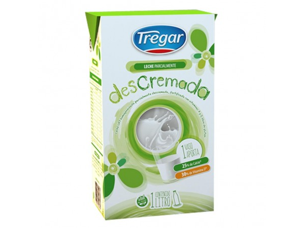 Leche Descremada Tregar 1 lt