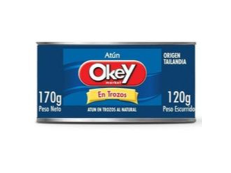 ATUN EN TROZOS OKEY AL NATURAL 170GR