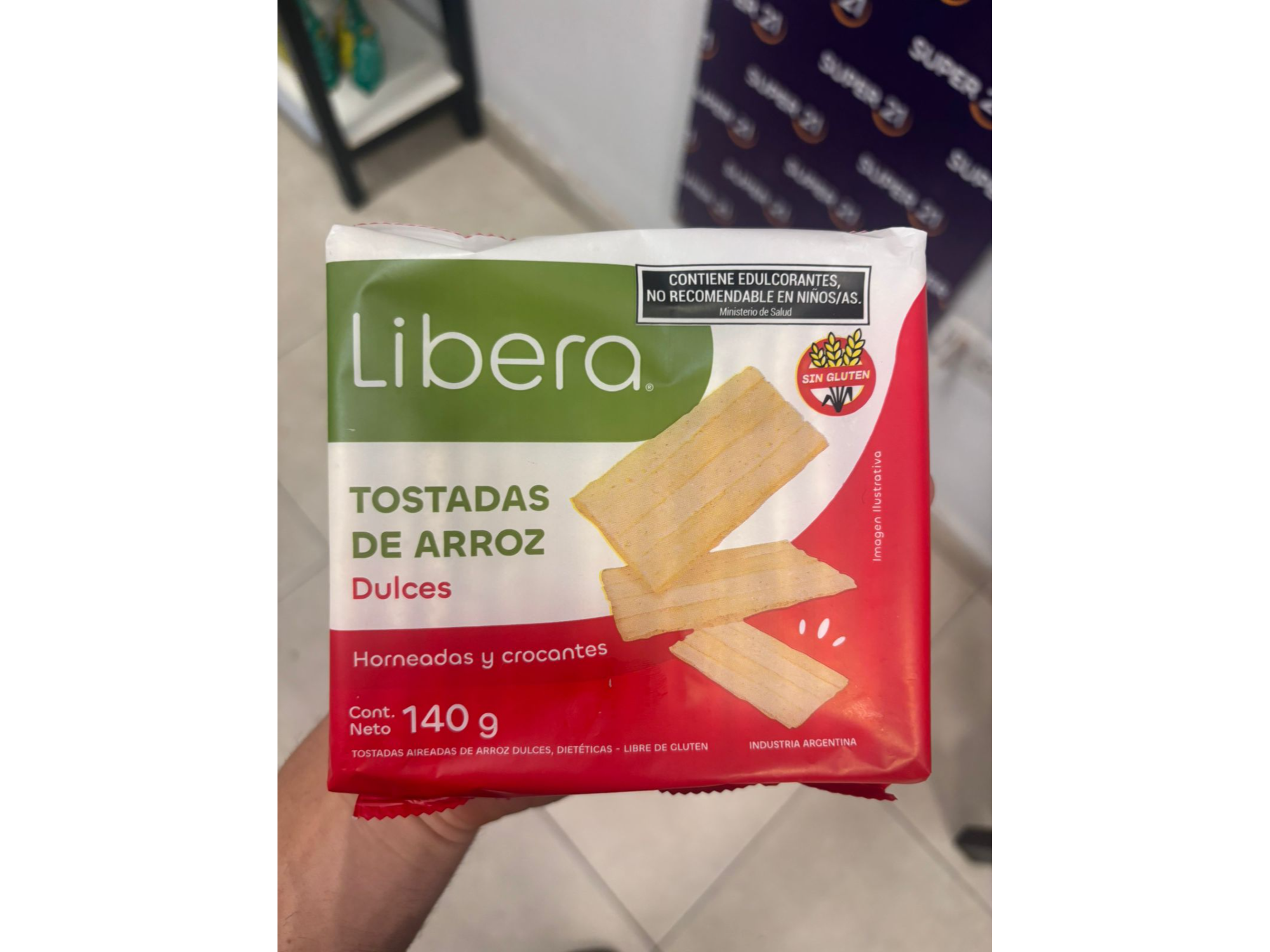 Tostada de Arroz LIBERA 140gr sin sal