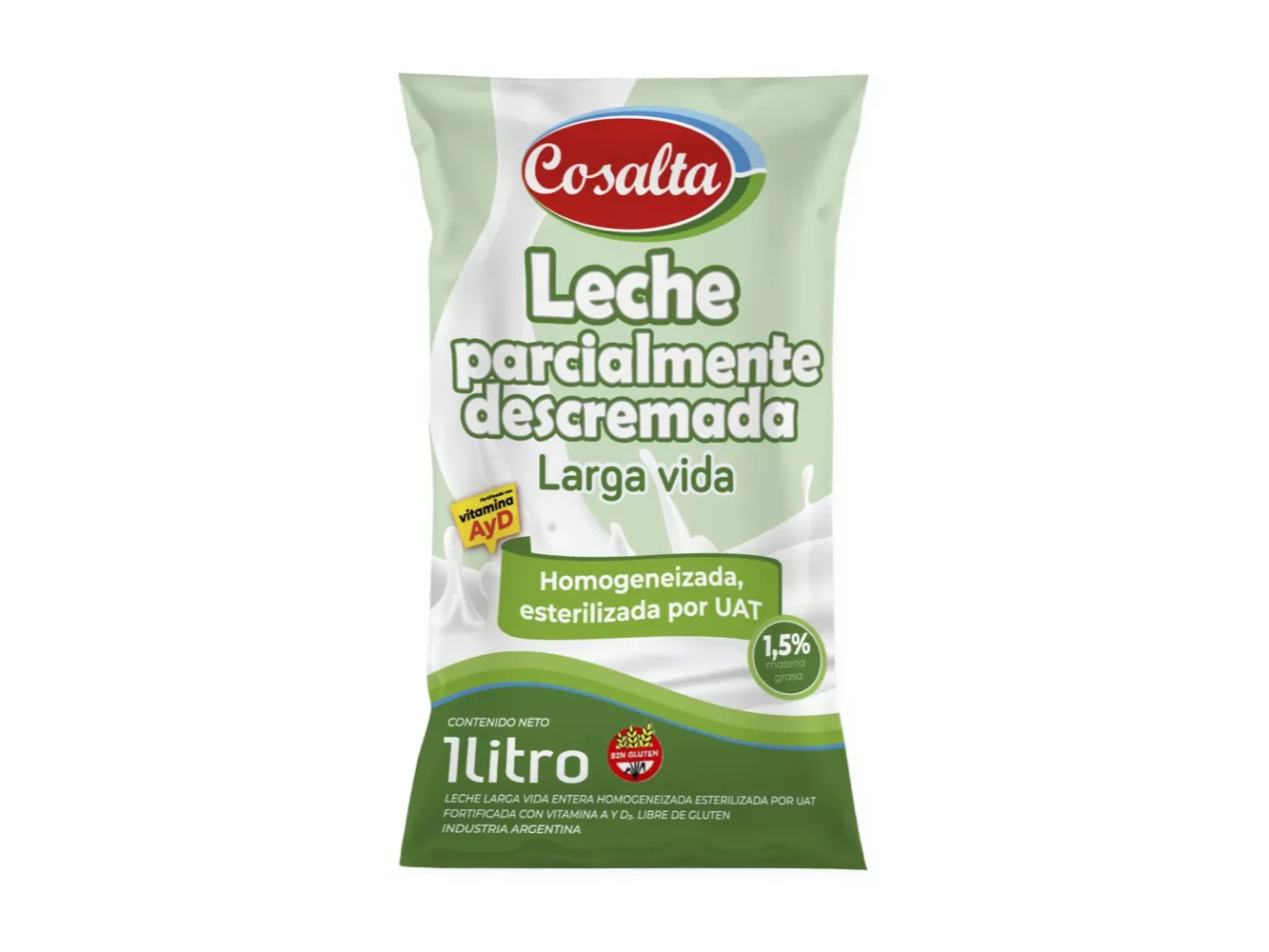 Leche COSALTA 1L Parcialmente Descremada Sachet