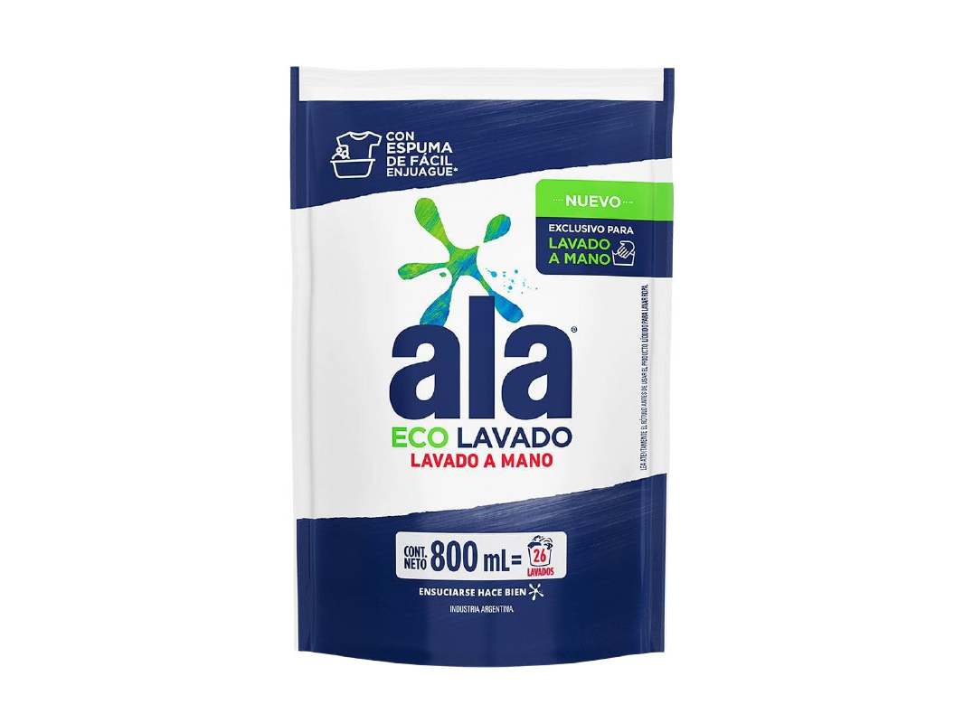 Jabon Liquido ALA Lavado a Mano 800ml DP