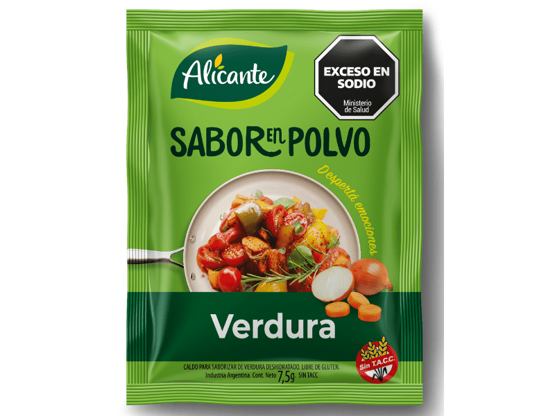 Saborizador en polvo ALICANTE 7.5gr Verdura