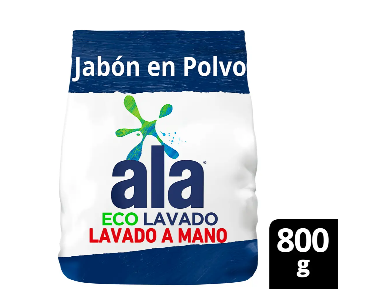 Jabón en Polvo ALA Lavado a Mano Blanqueador 800g