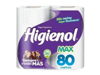 Papel Higienico HIGIENOL Max Panal 4x80mts