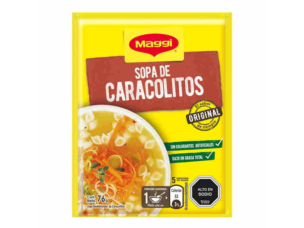 Sopa MAGGI 76gr Caracolitos