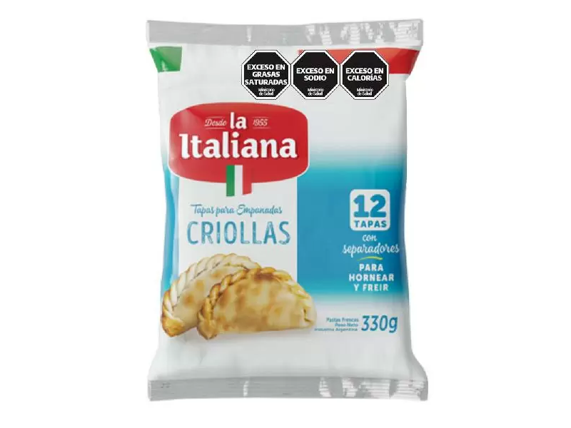 Tapas p/Emp. Criollas LA ITALIANA 330gr
