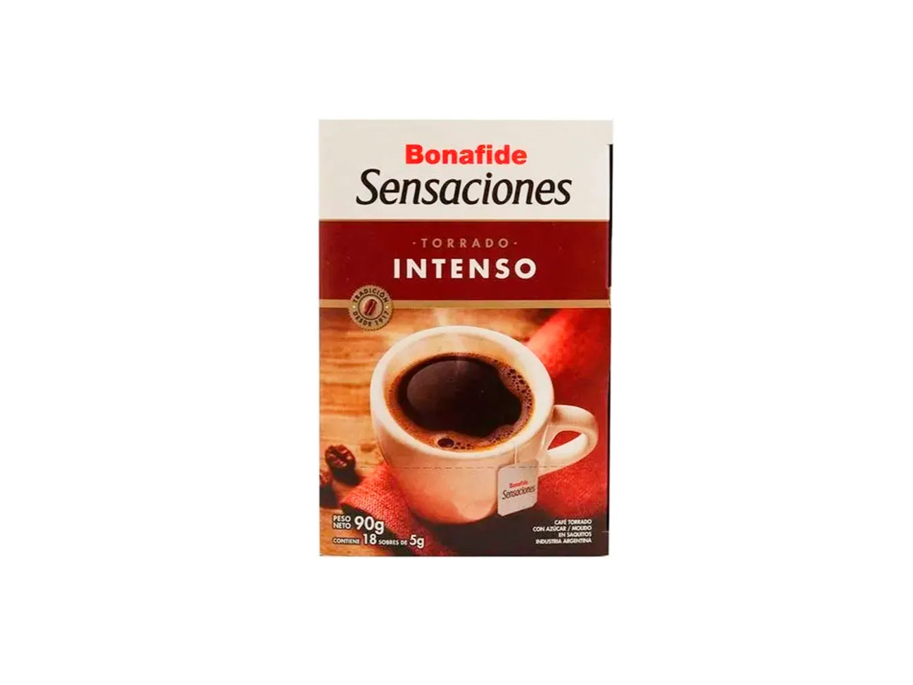 Café Bonafide Torrado Intenso 18 saquitos
