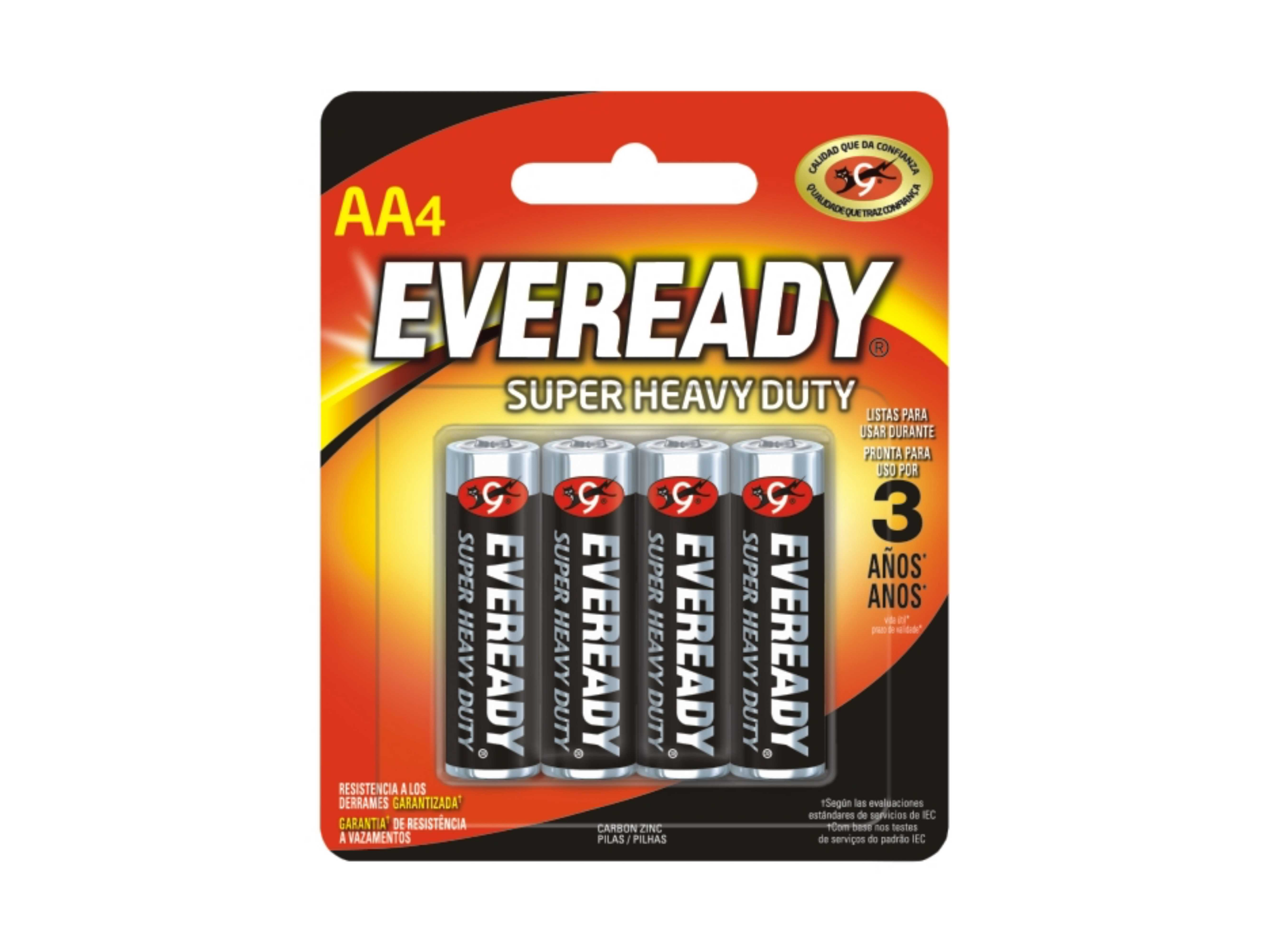 PILAS EVEREADY AA X4