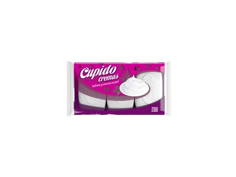 Jabon p/mano CUPIDO 3x90gr Cremas