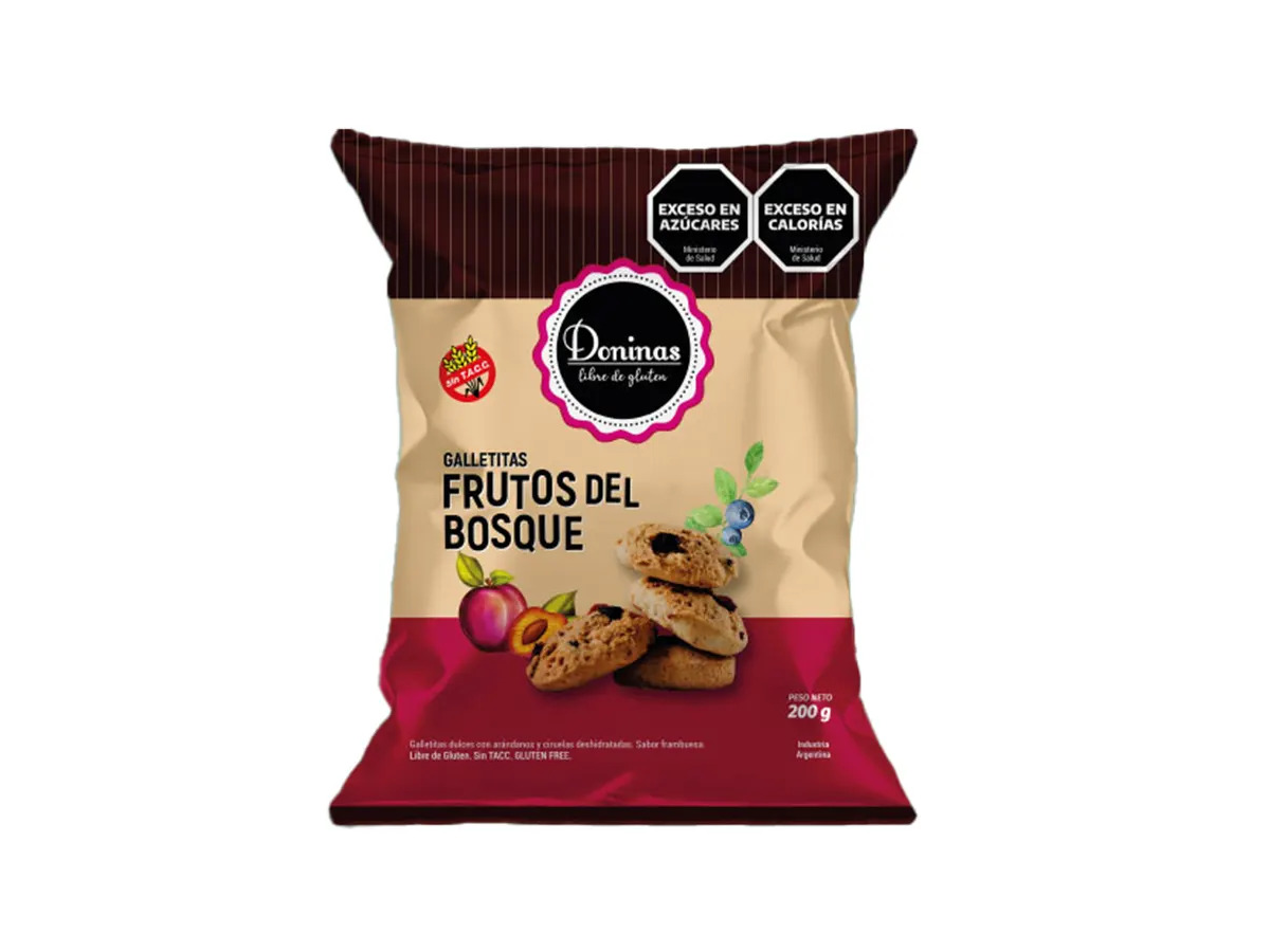 Galletas DONINAS 200gr Frutos del Bosque