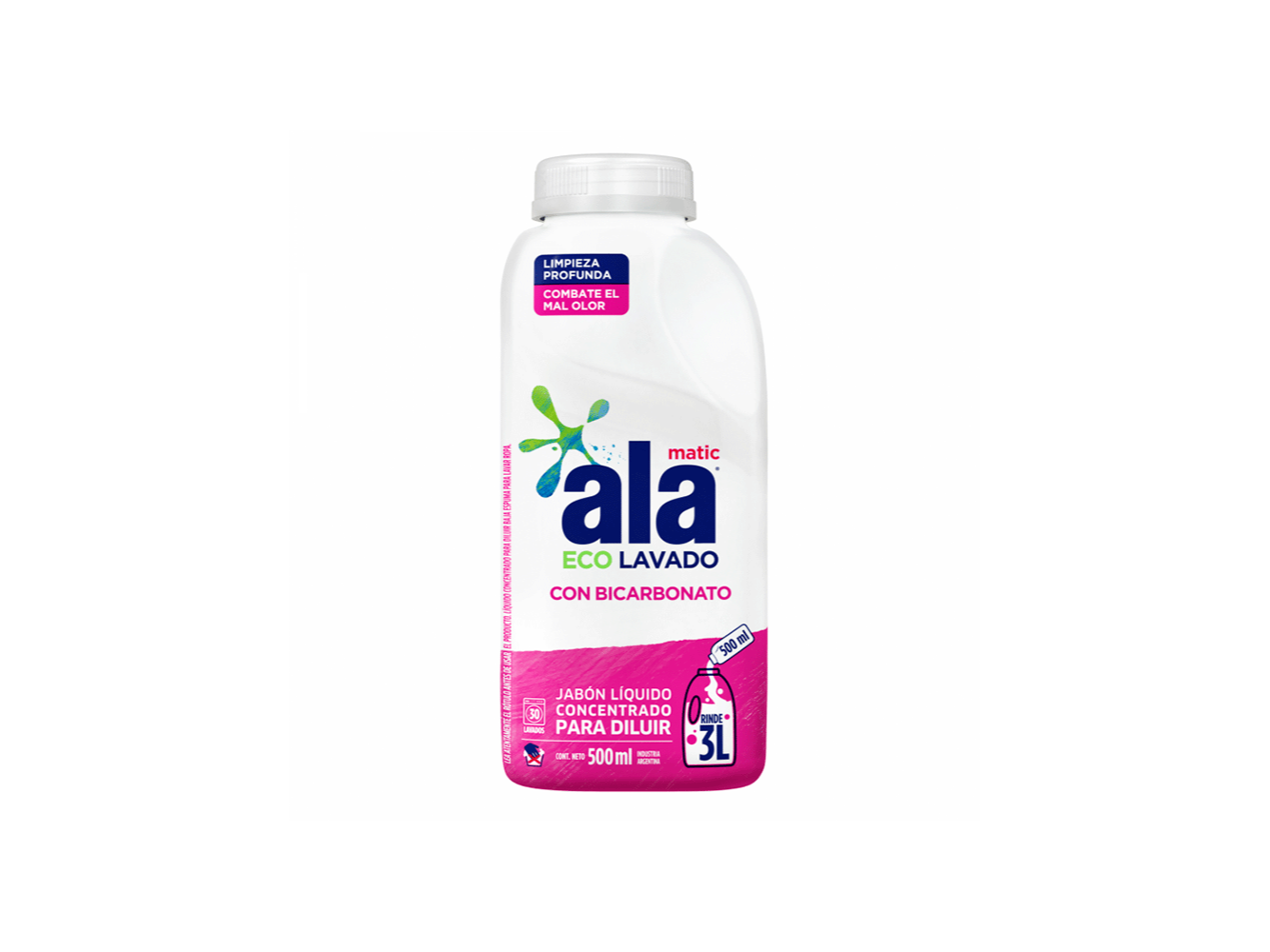 Jabon Liquido ALA p/diluir 500ml Matic c/ Bicarbonato