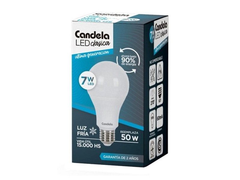 FOCO CANDELA 7W LUZ FRIA