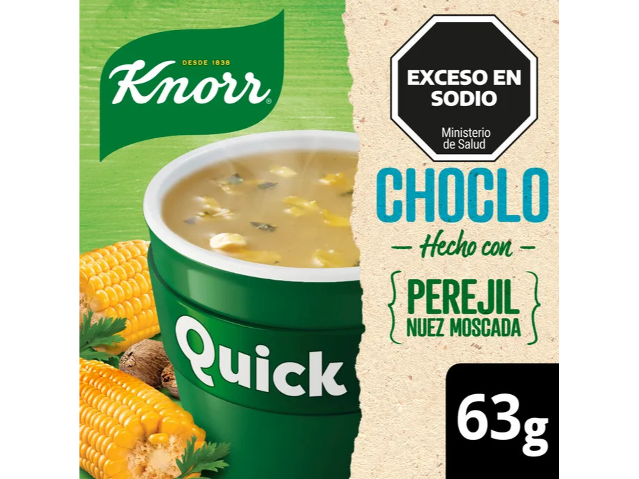 SOPA QUICK CHOCLO KNORR 63GR 5 SOBRES
