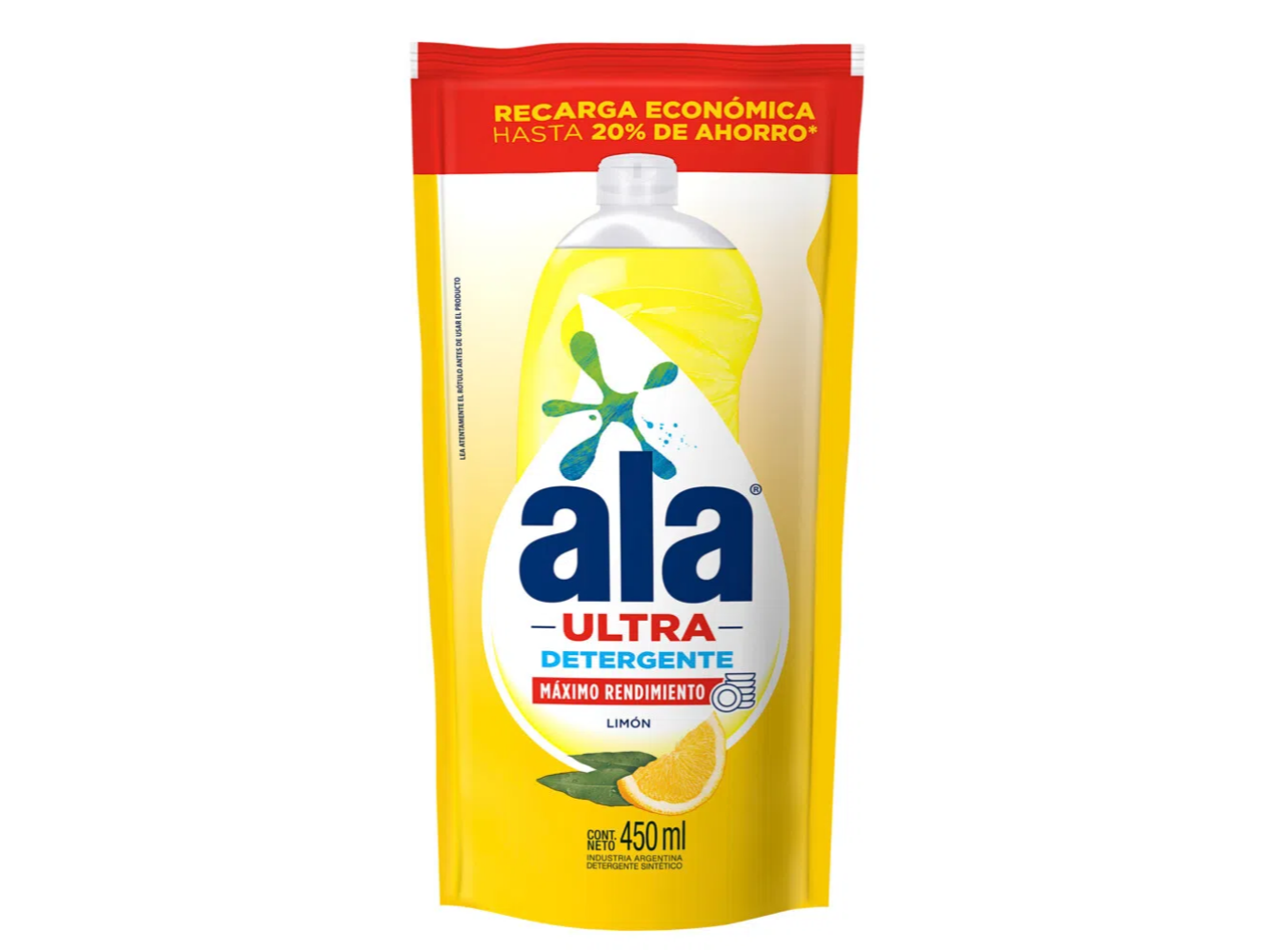 Detergente ALA DOY PACK 450ml Limon