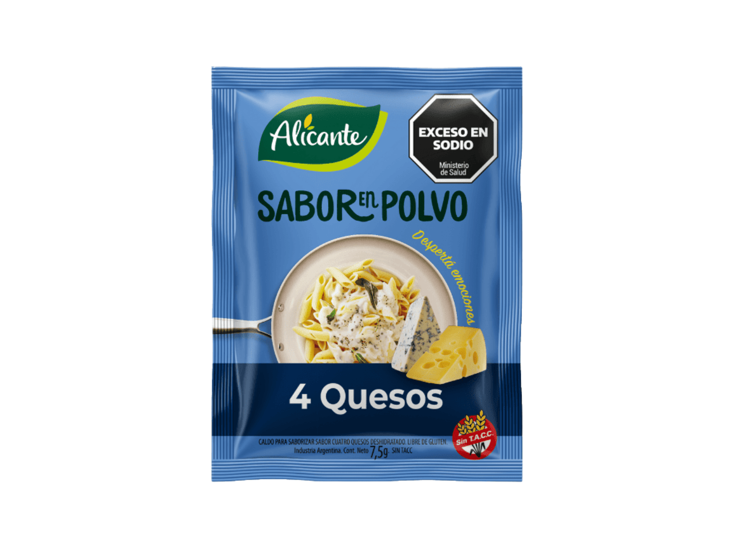 Saborizador en polvo ALICANTE 7.5gr 4 Quesos