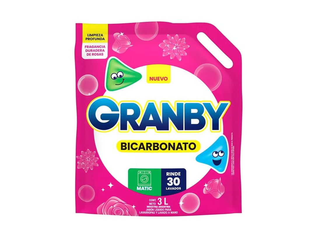 Jabon liquido GRANBY 3L Rosa Matic Bic