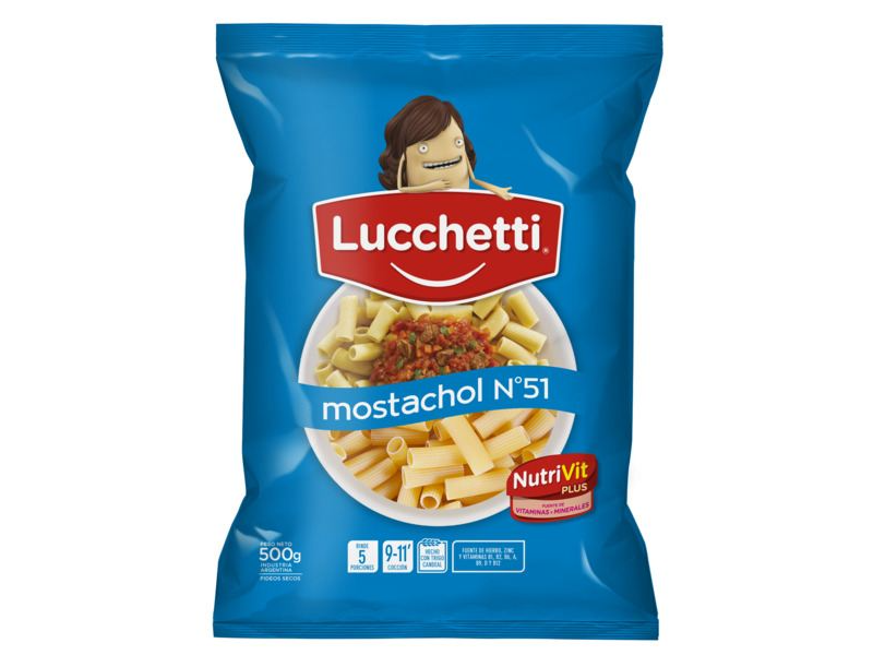 Fideo Lucchetti Mostachol 500gr
