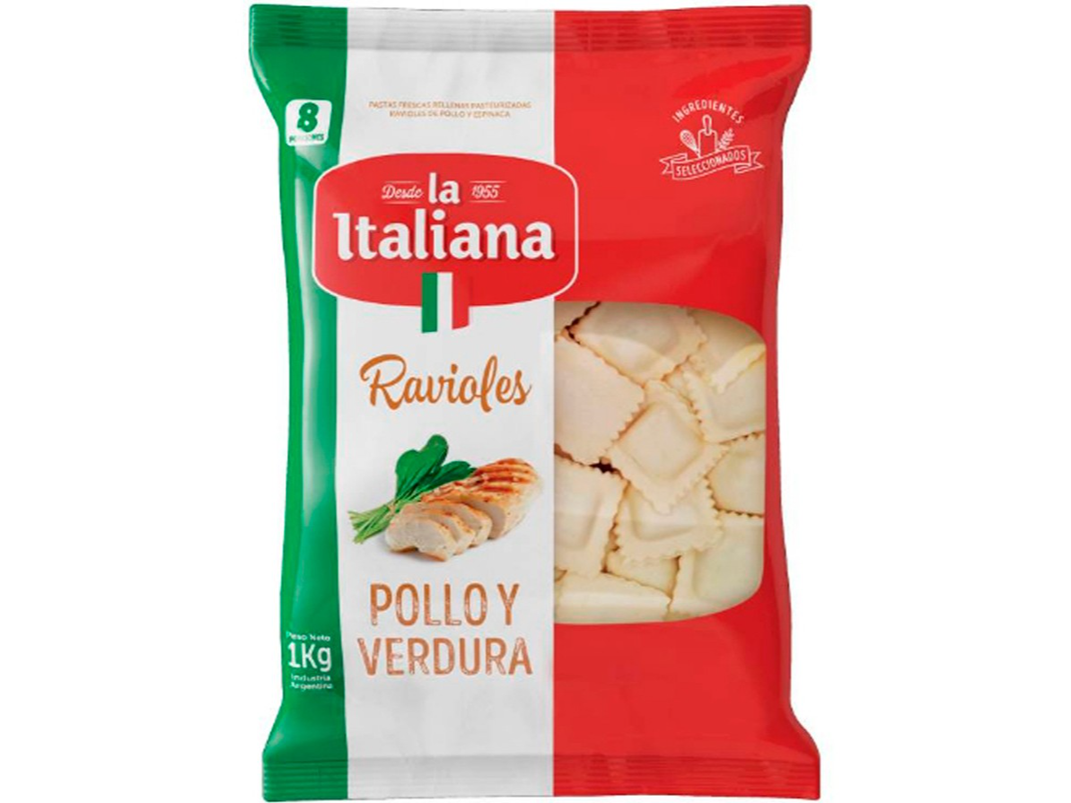 Ravioles LA ITALIANA 1Kg Pollo y Verdura