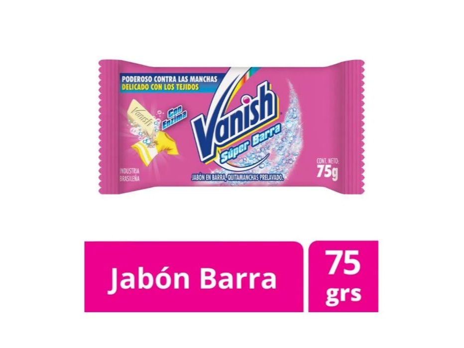 Jabon Quitamanchas VANISH 75gr Rosa