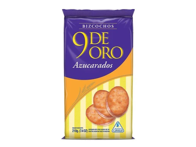 Bizcochos 9 DE ORO Azucaradas 210gr