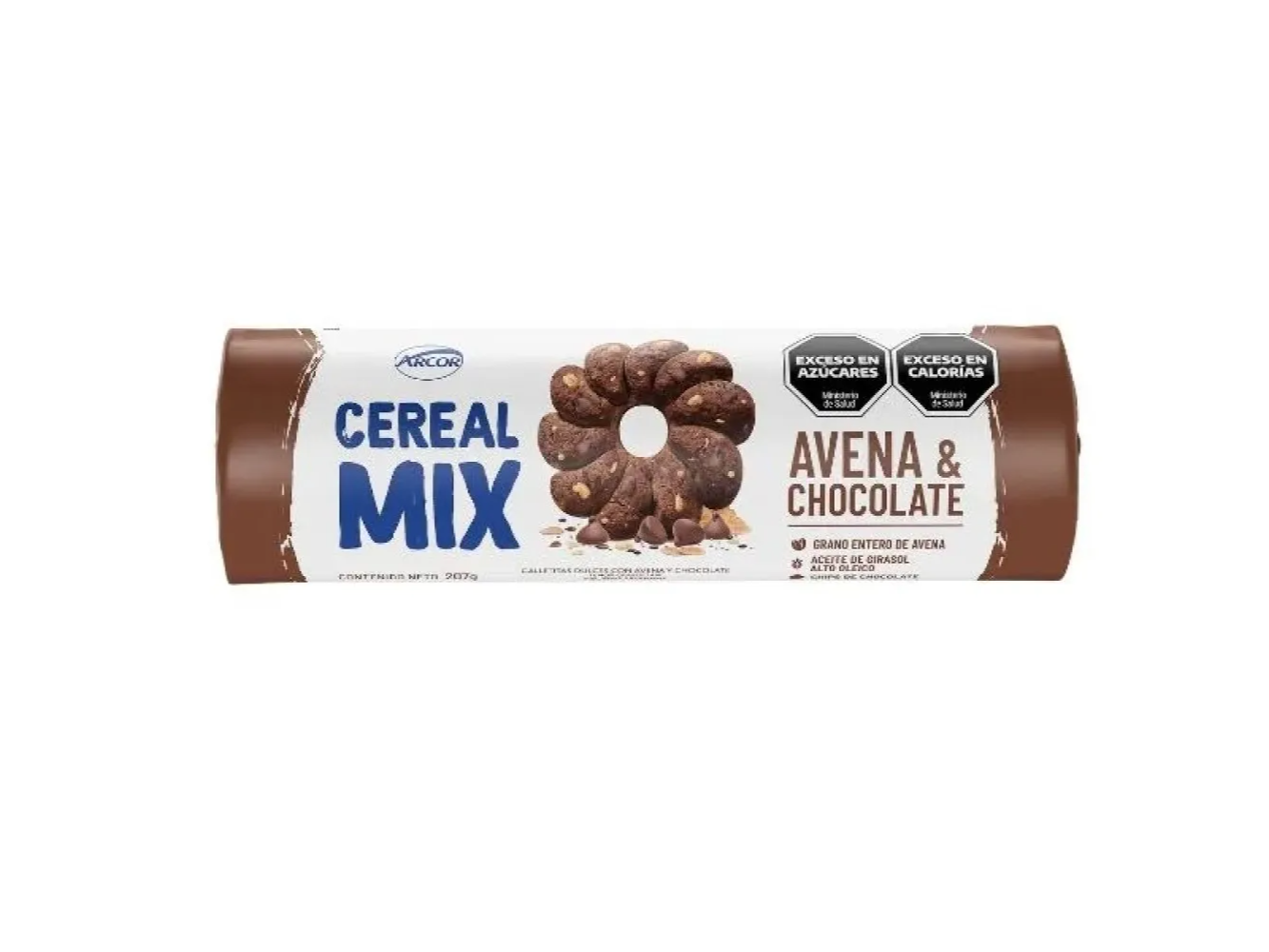 Galletas CEREAL MIX Avena y Chips de Chocolate 207gr
