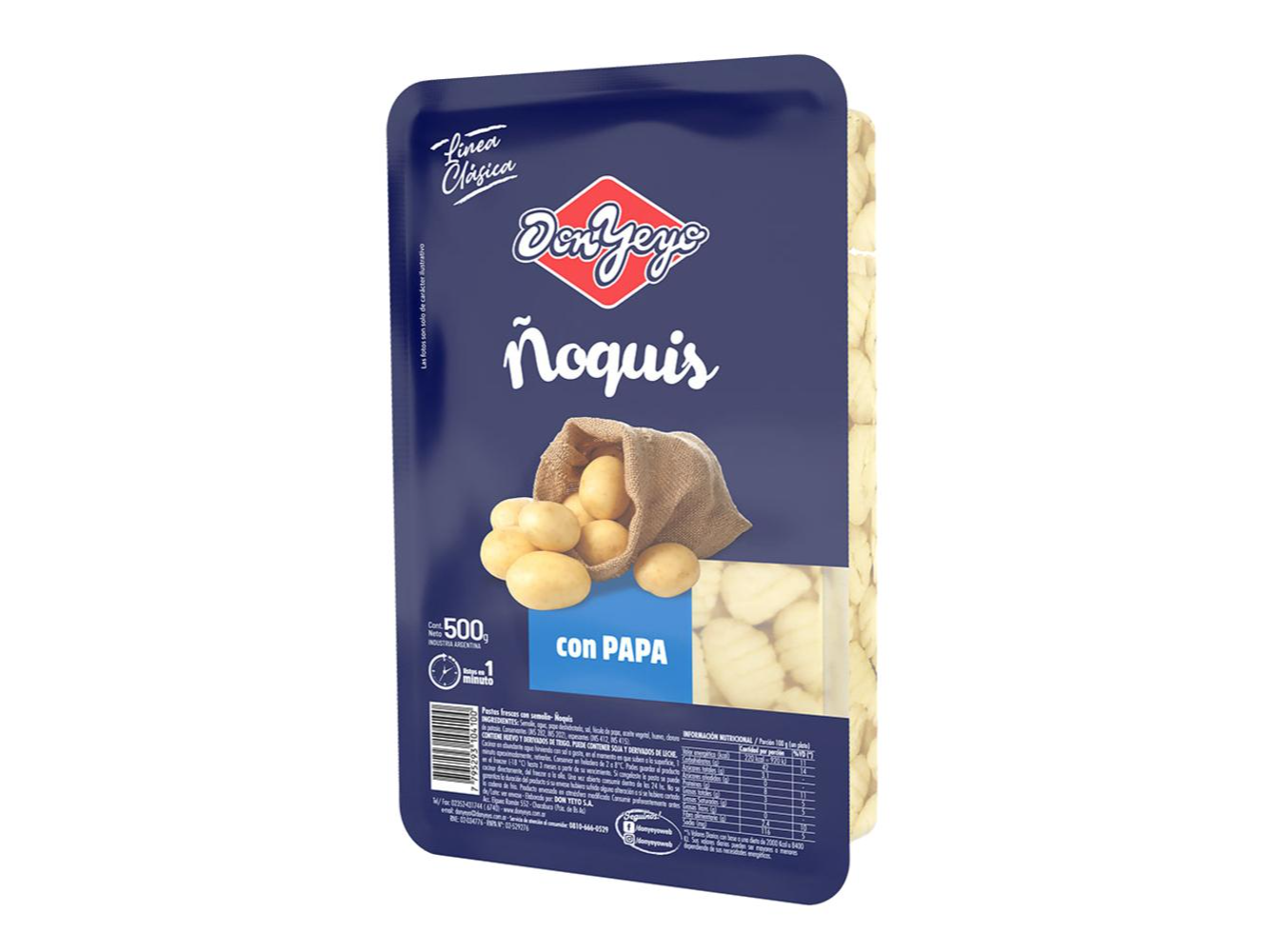 Ñoquis de Papa DON YEYO 500gr