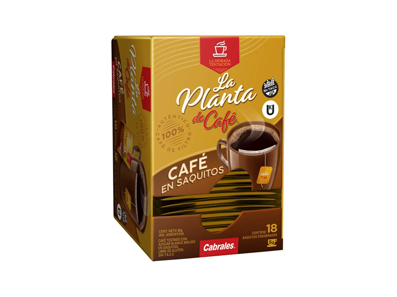 Cafe Saquitos La Planta Cabrales 18saq