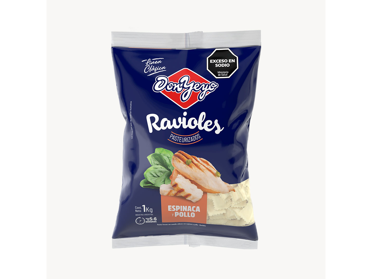 Ravioles DON YEYO 500gr Espinaca y Pollo