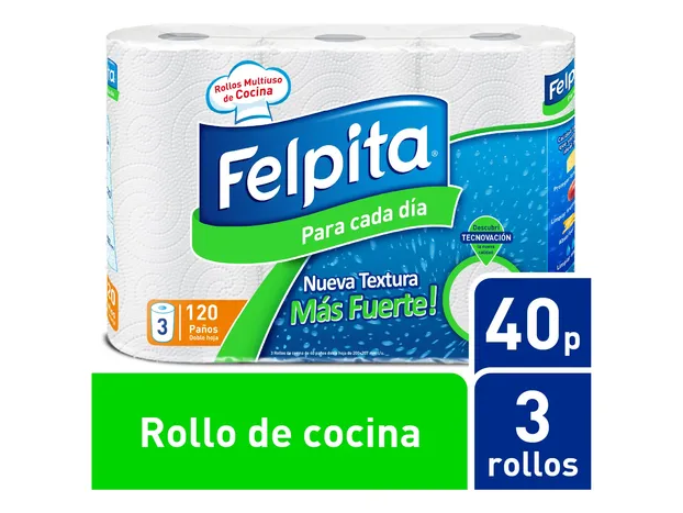 Rollo de cocina FELPITA x3 Mas Fuerte