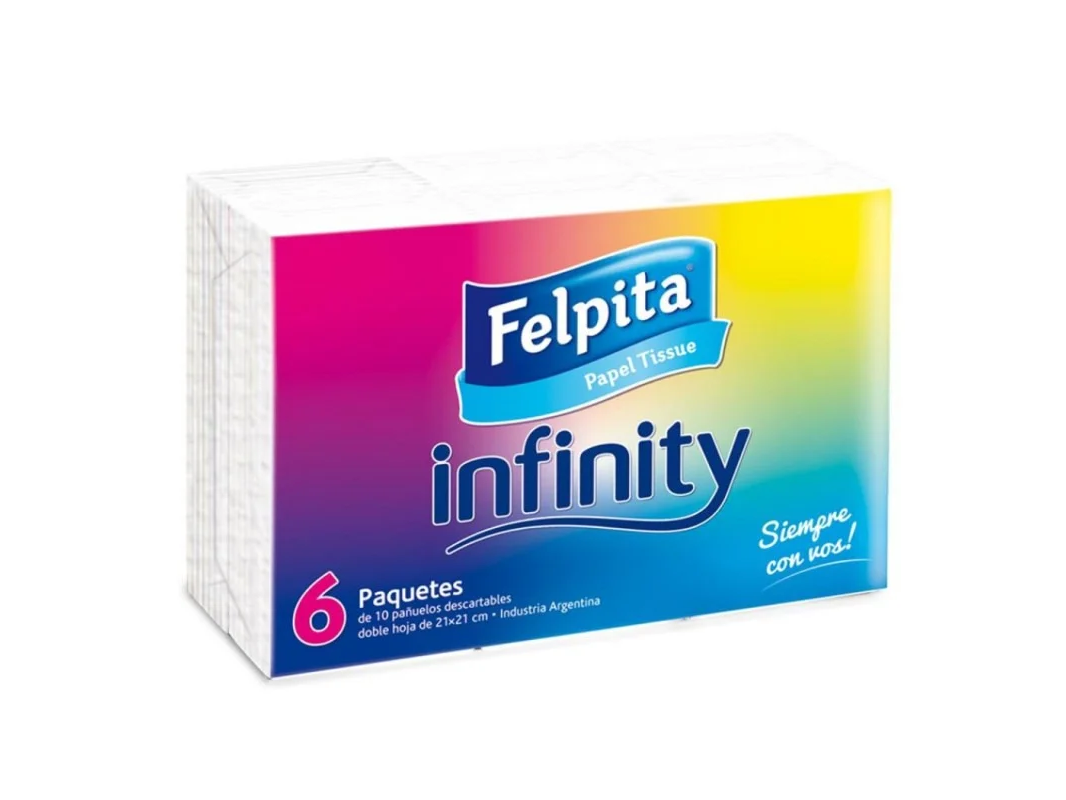 PAÑUELOS DESCARTABLES FELPITA x6