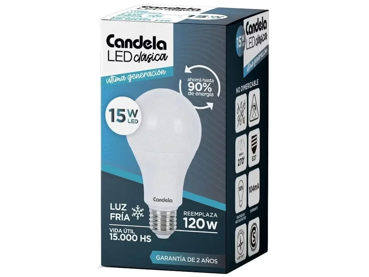 FOCO CANDELA 15W LUZ FRIA