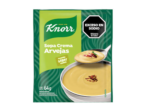 Sopa Crema KNORR Arvejas 64gr