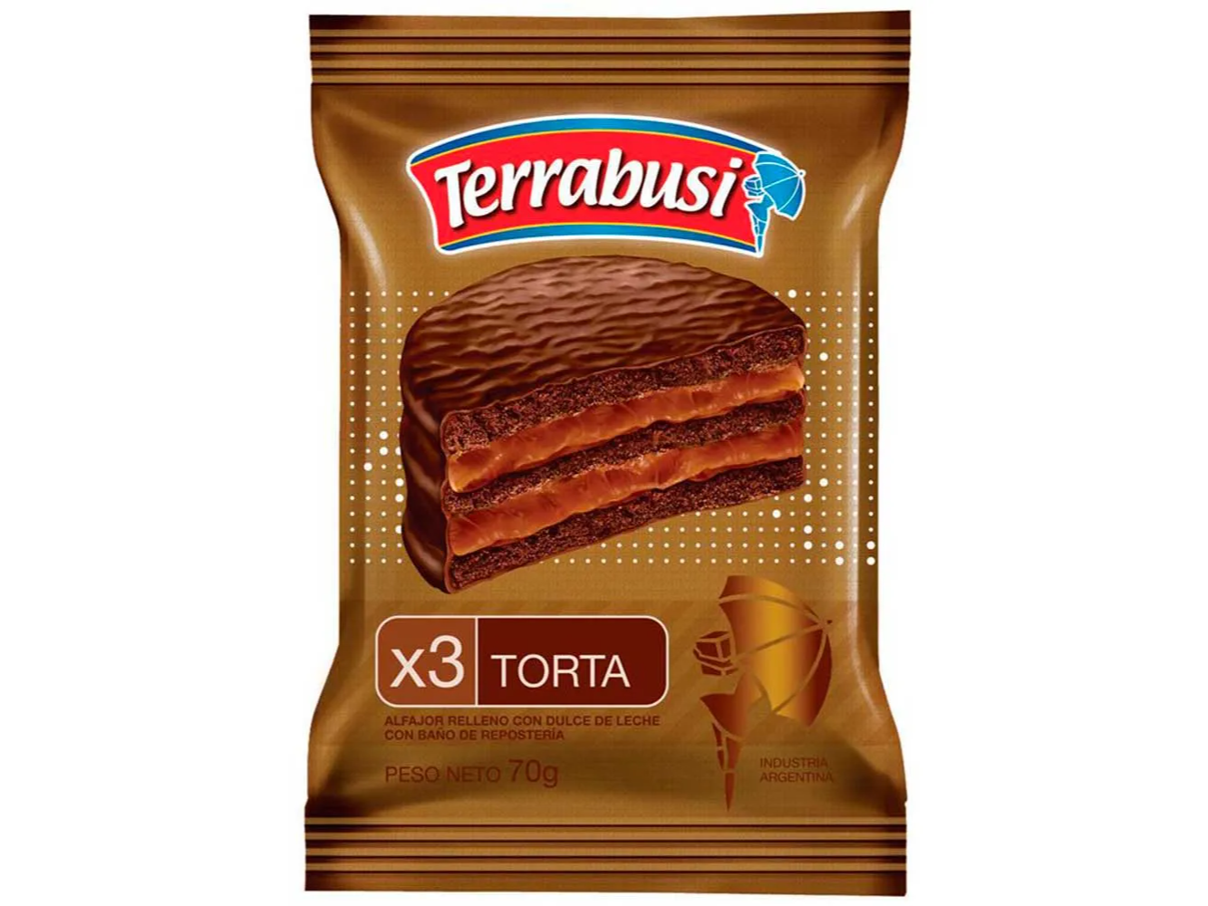 Alfajor TERRABUSI 70gr Clasico