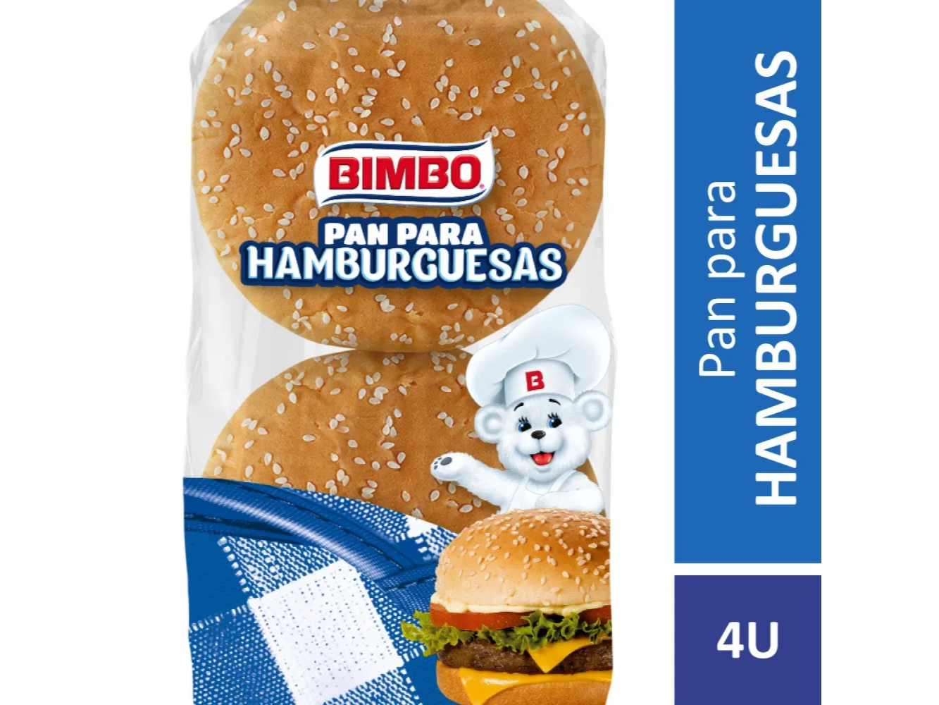 Pan para Hamburguesa BIMBO con Sesamo