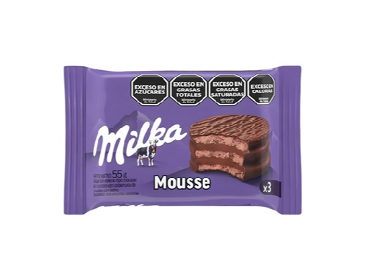 Alfajor MILKA Triple Mousse Negro
