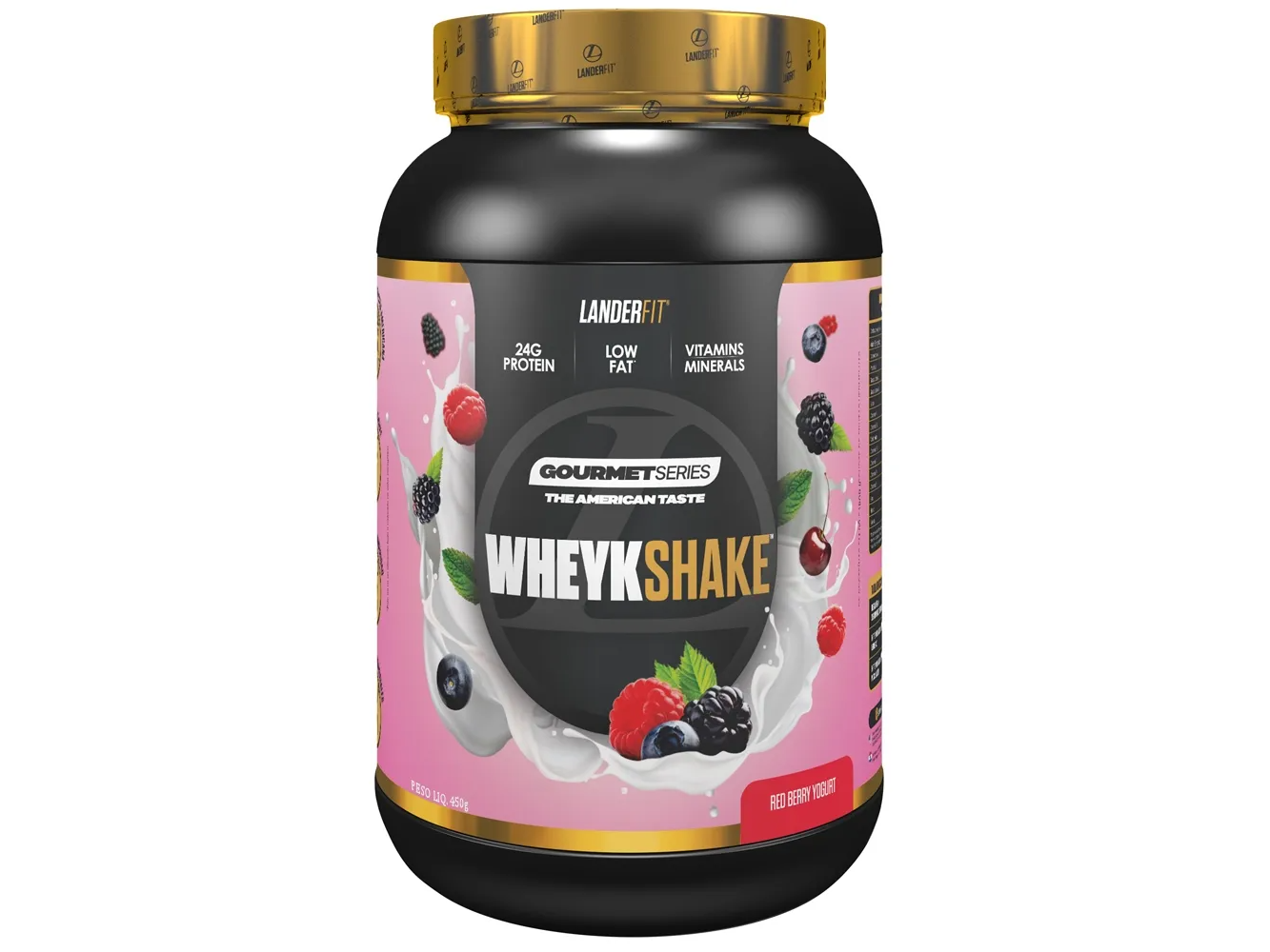 900gLanderfit Wheykshake Gourtmet Series Red Berry Yogurt (Copia)