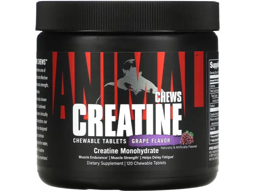 Animal Masticables Sabor a Uva (120 Tabletas Masticables) Creatina