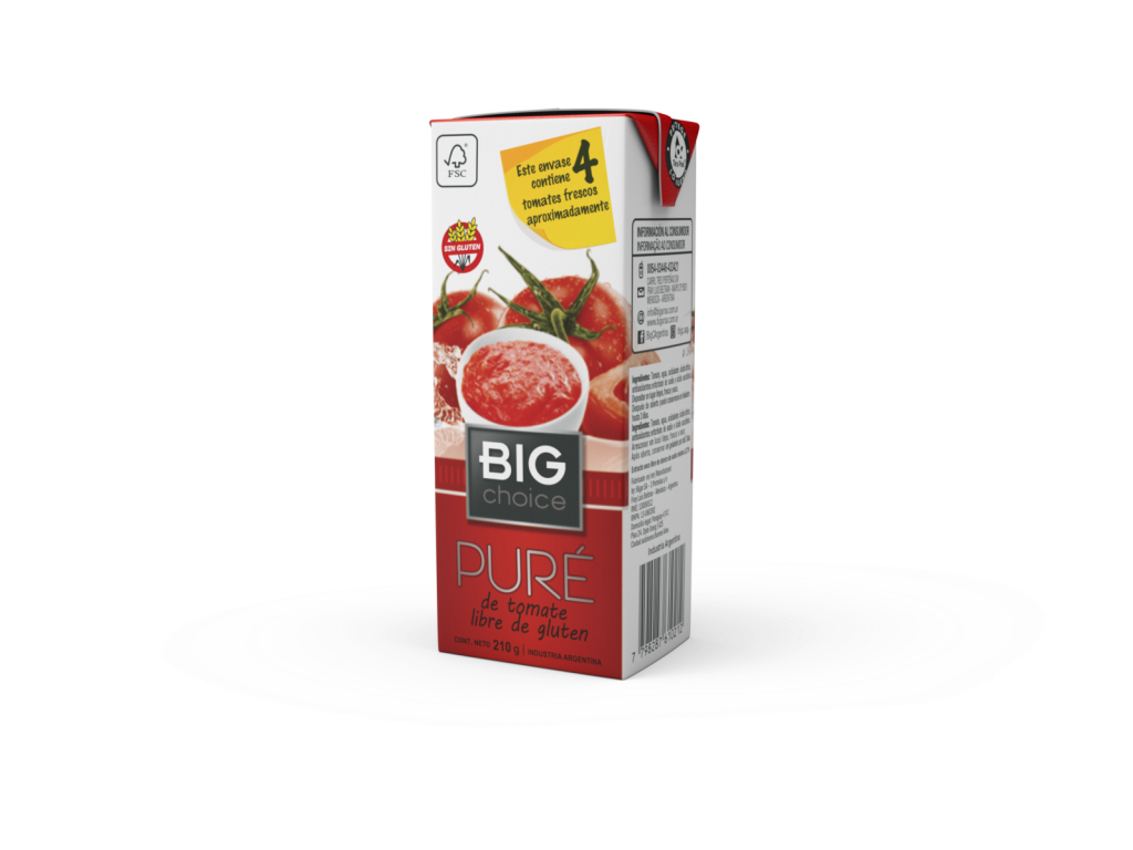 Pure de tomate big 210g